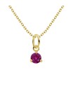 July Birthstone Silver Necklace SPE-5716